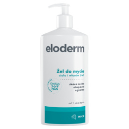 Eloderm Żel do mycia ciała i włosów 2w1, 400 ml