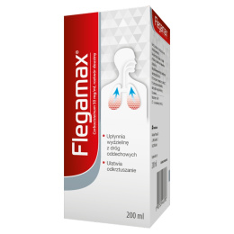 Flegamax, 50 mg/ml, płyn, na kaszel mokry, 200 ml