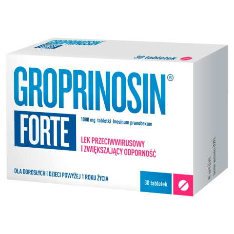 Groprinosin Forte, 1000 mg, 30 tabletek