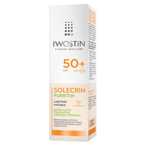 Iwostin Solecrin Purritin Lekki fluid matujący SPF 50+ 40 ml