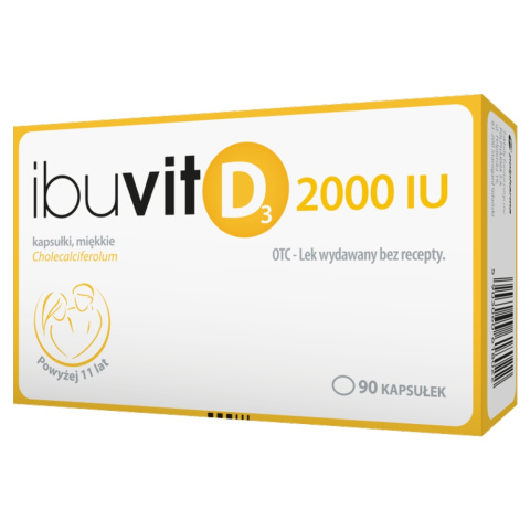 Ibuvit D3 2000 IU, 90 kapsułek