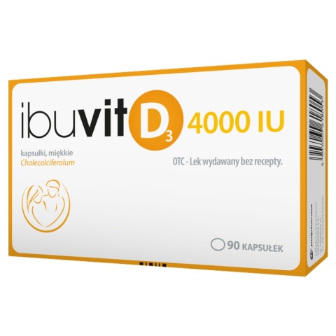 Ibuvit D3 4000 IU, 90 kapsułek