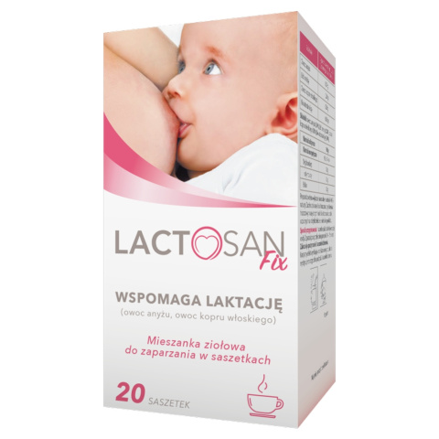 Lactosan Fix, Herbata na laktację, 20 saszetek