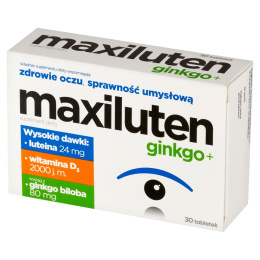 Maxiluten Ginkgo+, 30 tabletek