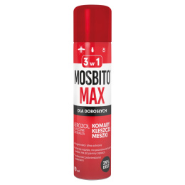Mosbito Max, Spray odstraszający komary, meszki i kleszcze, 90 ml