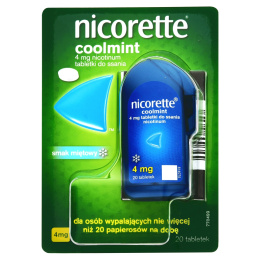 Nicorette Coolmint, 4 mg, 20 tabletek do ssania