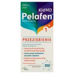 Pelafen Kid MD Przeziębienie, syrop malinowy, 100 ml
