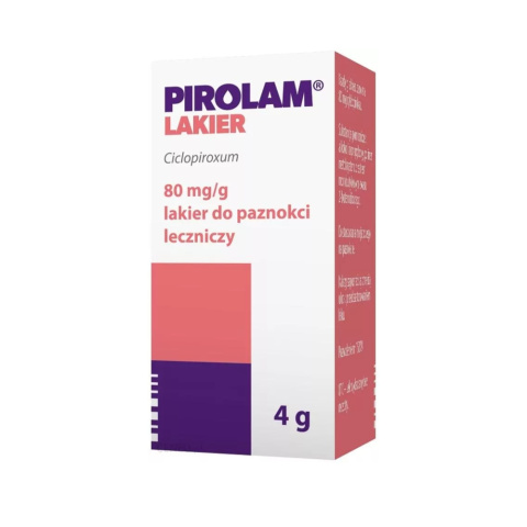 Pirolam lakier przeciwgrzybiczy do paznokci, 4 g