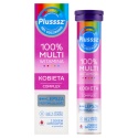 Plusssz 100% Multiwitamina Kobieta Complex, smak malina-pomarańcza, 20 tabletek musujących