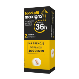 Tadalafil Maxigra, 10 mg, 2 tabletki