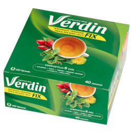 Verdin Fix, zioła do zaparzania, 40 saszetek