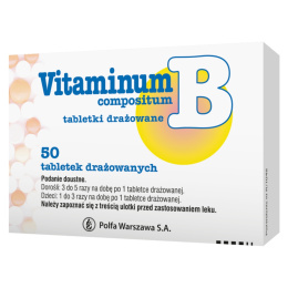 Vitaminum B compositum, 50 tabletek, Polfa