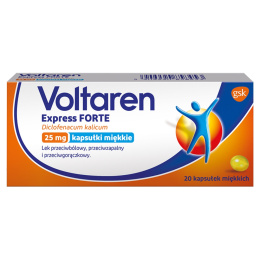Voltaren Express Forte, 25 mg, 20 kapsułek