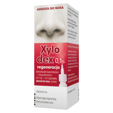 Xylodex Regeneracja 0,1%, spray do nosa, 10 ml