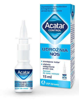 Acatar, 0,5 mg/ml, aerozol do nosa, 15 ml