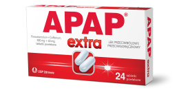 Apap Extra, 500 mg + 65 mg, 24 tabletki