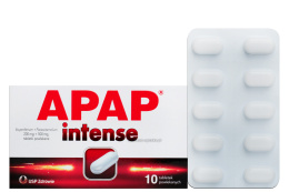 Apap Intense, 200 mg + 500 mg, 10 tabletek