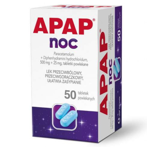 Apap Noc, 50 tabletek