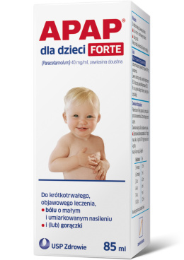 Apap dla dzieci Forte, 40 mg/ml, zawiesina doustna, 85 ml