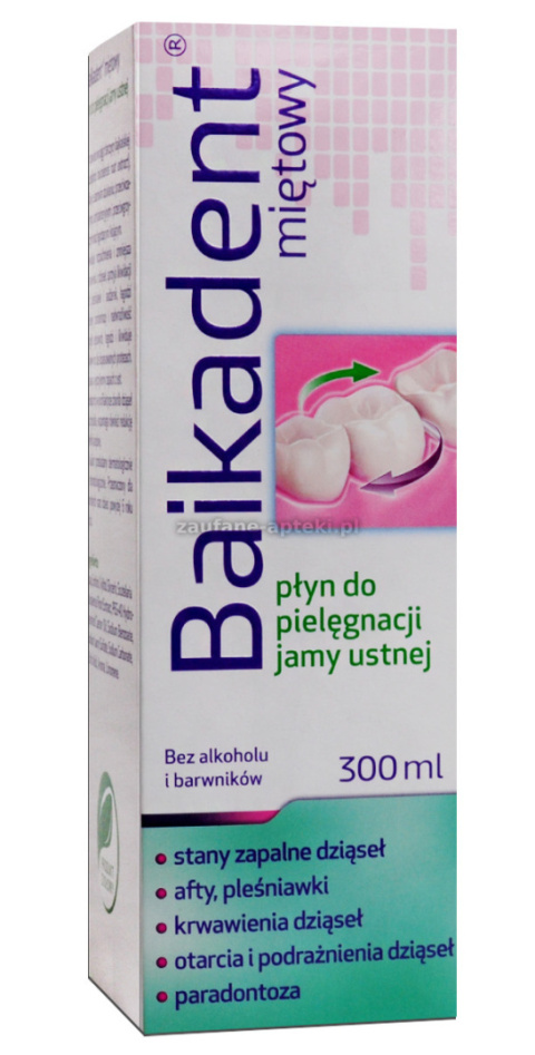 Baikadent Płyn miętowy, 300 ml