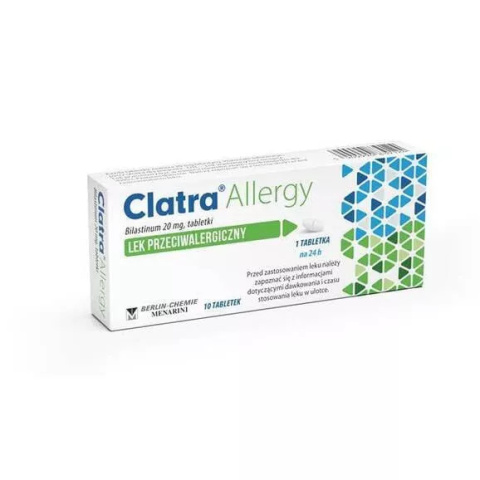 Clatra Allergy, 20 mg, 10 tabletek