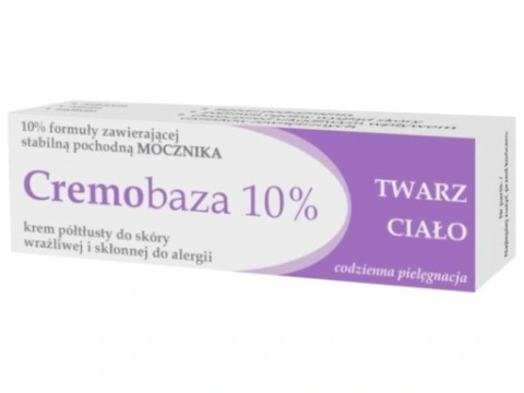 Cremobaza 10%, krem półtłusty z mocznikiem, twarz i ciało, 30 g