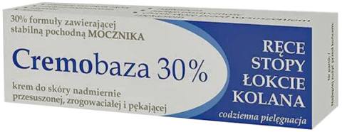 Cremobaza 30%, krem z mocznikiem, sucha, zrogowaciała i pękająca skóra, 30 g