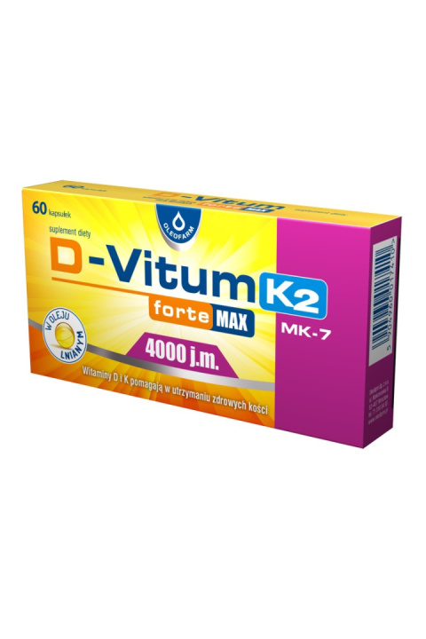 D-Vitum Forte Max 4000 j.m. K2, 60 kapsułek