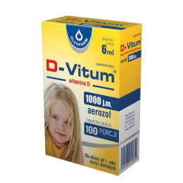D-Vitum dla Dzieci, witamina D 1000 j.m., spray do ust, 6 ml