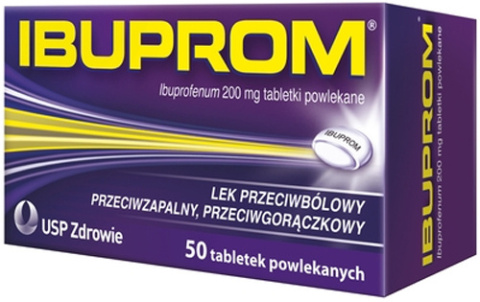 Ibuprom, 200 mg, 50 tabletek