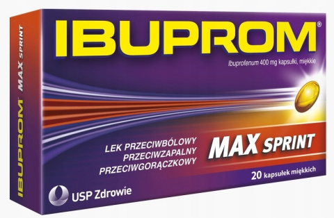 Ibuprom Max Sprint, 400 mg, 20 kapsułek