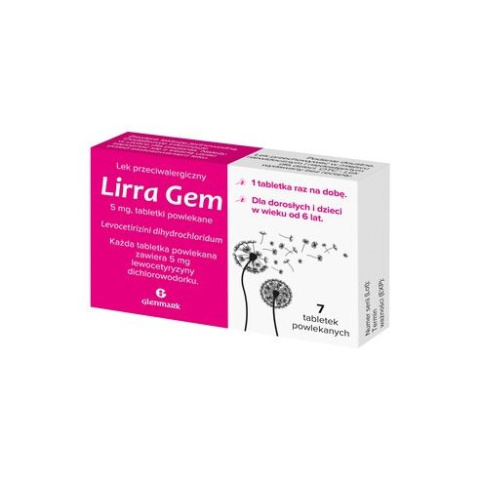 Lirra Gem, 5 mg, 7 tabletek