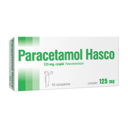 Paracetamol 125 mg, 10 czopków, Hasco