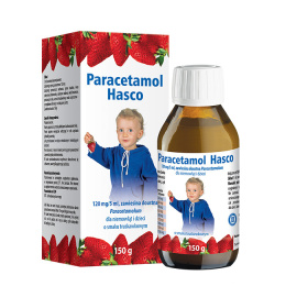 Paracetamol Hasco 120 mg/5 ml, zawiesina truskawkowa, 150 g