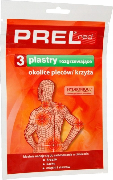 Prel Red, 3 plastry rozgrzewające