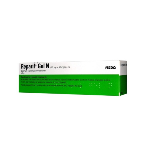 Reparil Gel N, żel na urazy, stłuczenia, obrzęki, 40 g