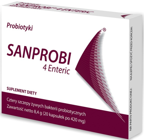 Sanprobi 4 Enteric, 20 kapsułek