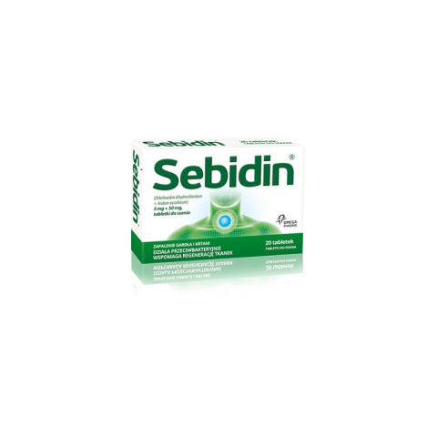 Sebidin, 20 tabletek do ssania