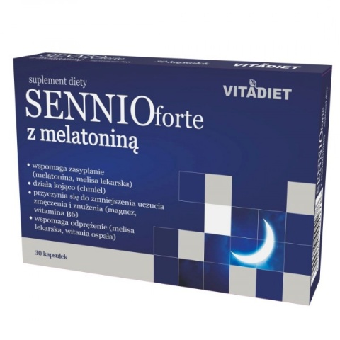 Sennio forte z melatoniną, 30 kapsułek