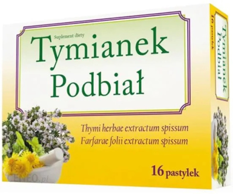 Tymianek i Podbiał, 16 pastylek do ssania