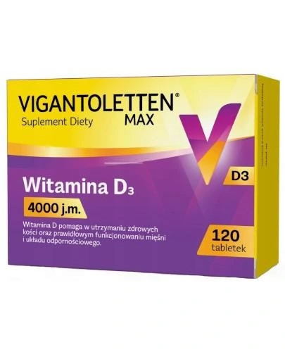 Vigantoletten Max, 4000 j.m., 120 tabletek