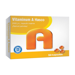 Vitaminum A Hasco, 2500 j.m., 50 kapsułek