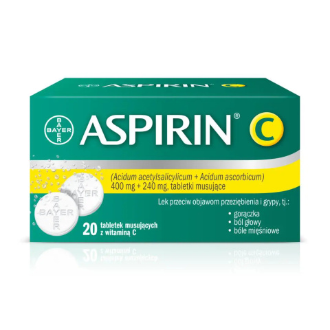 Aspirin C, 20 tabletek musujących