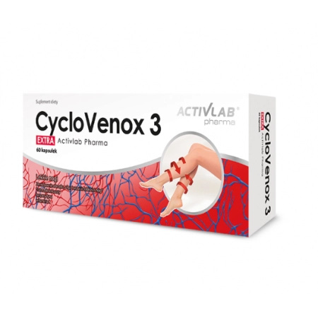 CycloVenox 3 Extra , Activlab Pharma , 60 kapsułek CycloVenox 3 Extra , Activlab Pharma , 60 kapsułek