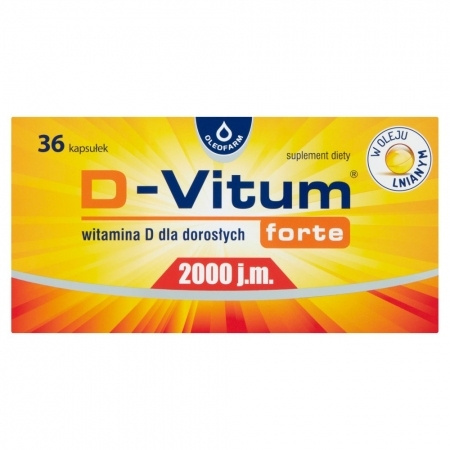 D-Vitum Forte 2000 j.m , 36 kapsułek