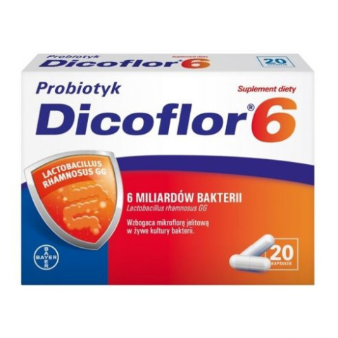 Dicoflor 6 , probiotyk , 20 kapsułek