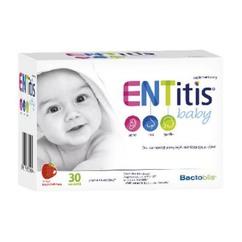 ENTitis Baby smak truskawkowy 30 saszetek