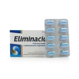 Eliminacid , tabletki ze składnikami na utrzymanie równowagi kwasowej , 30 sztuk
