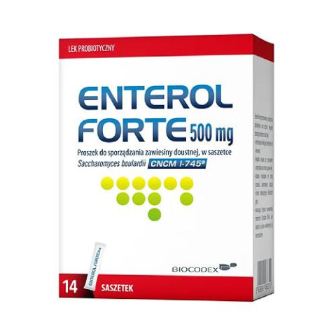 Enterol Forte proszek 500 mg 14 saszetek