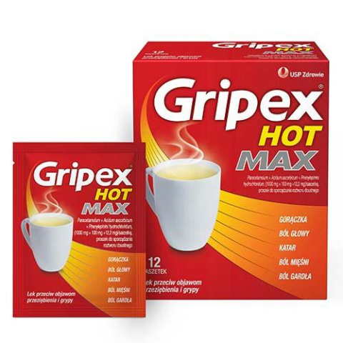 Gripex Hot Max , 12 saszetek